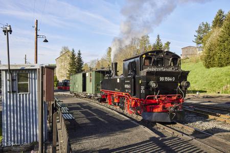 Preßnitztalbahn - Güterzugeinsätze mit Dampf und Diesel