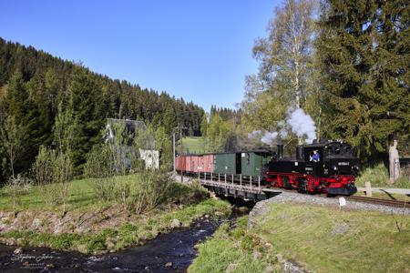 Preßnitztalbahn - Güterzugeinsätze mit Dampf und Diesel