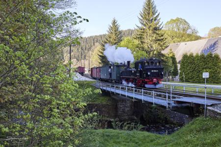 Preßnitztalbahn - Güterzugeinsätze mit Dampf und Diesel