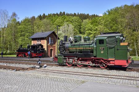 Preßnitztalbahn - Güterzugeinsätze mit Dampf und Diesel