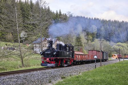 Preßnitztalbahn - Güterzugeinsätze mit Dampf und Diesel