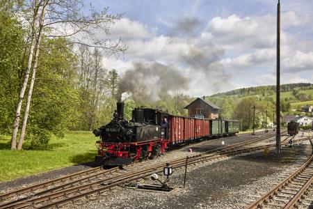 Preßnitztalbahn - Güterzugeinsätze mit Dampf und Diesel