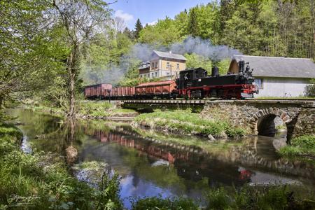 Preßnitztalbahn - Güterzugeinsätze mit Dampf und Diesel