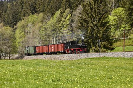 Preßnitztalbahn - Güterzugeinsätze mit Dampf und Diesel