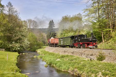 Preßnitztalbahn - Güterzugeinsätze mit Dampf und Diesel