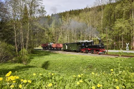 Preßnitztalbahn - Güterzugeinsätze mit Dampf und Diesel