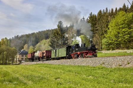 Preßnitztalbahn - Güterzugeinsätze mit Dampf und Diesel