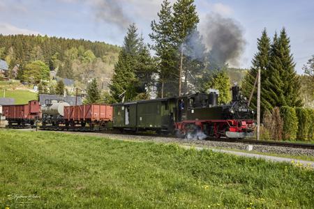 Preßnitztalbahn - Güterzugeinsätze mit Dampf und Diesel