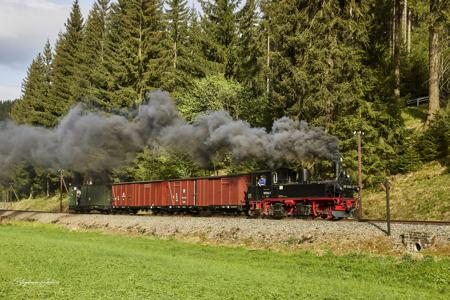 Preßnitztalbahn - Güterzugeinsätze mit Dampf und Diesel