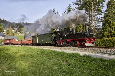 Preßnitztalbahn - Güterzugeinsätze mit Dampf und Diesel