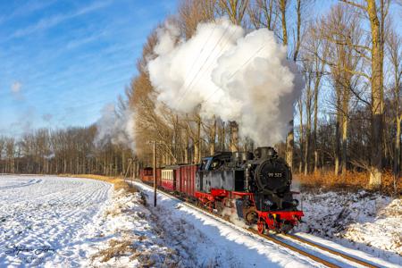 Winterdampf beim Molli